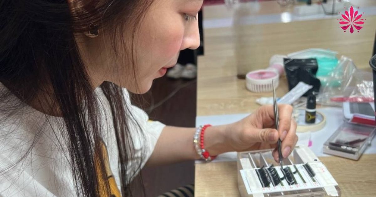 Kiểm tra độ bám của keo nối để cải thiện tình trạng mi bị xô lệch